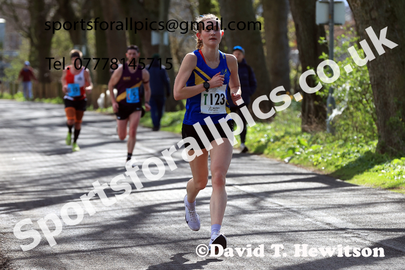 Senior Womens 6 Stage Road Relay, 2026 Northern Mens 12 and Womens 6 Stage Road Relays and Young Athletes 5k, Sheepmount Stadium, Carlisle. Photo: David T. Hewitson/Sports for All Pics